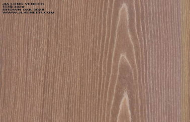 O carvalho real de Brown projetou os folheados de madeira para o corte cortado armários