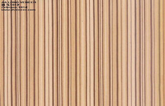 Painéis de parede de madeira projetados estruturais do folheado de Zebrano artificiais
