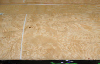 A fatia de madeira do folheado da cinza natural branca cortou a espessura de 0.5mm para o revestimento interior