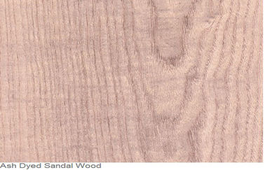 Ash Dyed Wood Veneer Natural vermelho cortou o corte, painéis de madeira finos do folheado