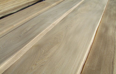 Rússia natural Ash Wood Veneer Plywood Crown branco cortou para a mobília