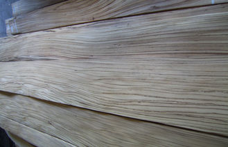 Folheado natural da madeira compensada do corte do quarto de Zebrano, espessura de 0.45mm