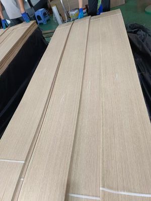 Folhas de folheado de carvalho branco americano de corte trimestral com espessura de 0,5 mm