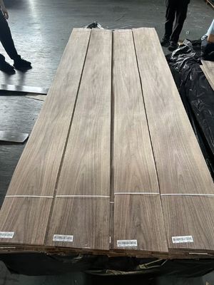 Veneer de corte de coroa de nozes americanas de alta qualidade / corte simples para decoração de hotel
