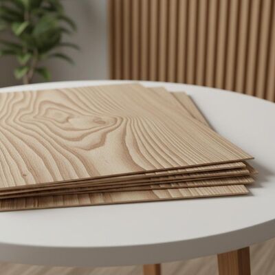 Folhas de folheado de madeira natural para revestimento de móveis e decoração interior