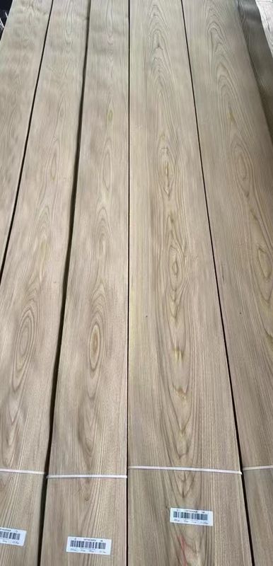 Veneer de corte de coroa de olmo marrom de alta qualidade para decoração de hotel
